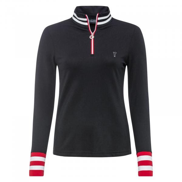 GOLFINO Ladies’ modern half-zip golf sweater with moisture management function